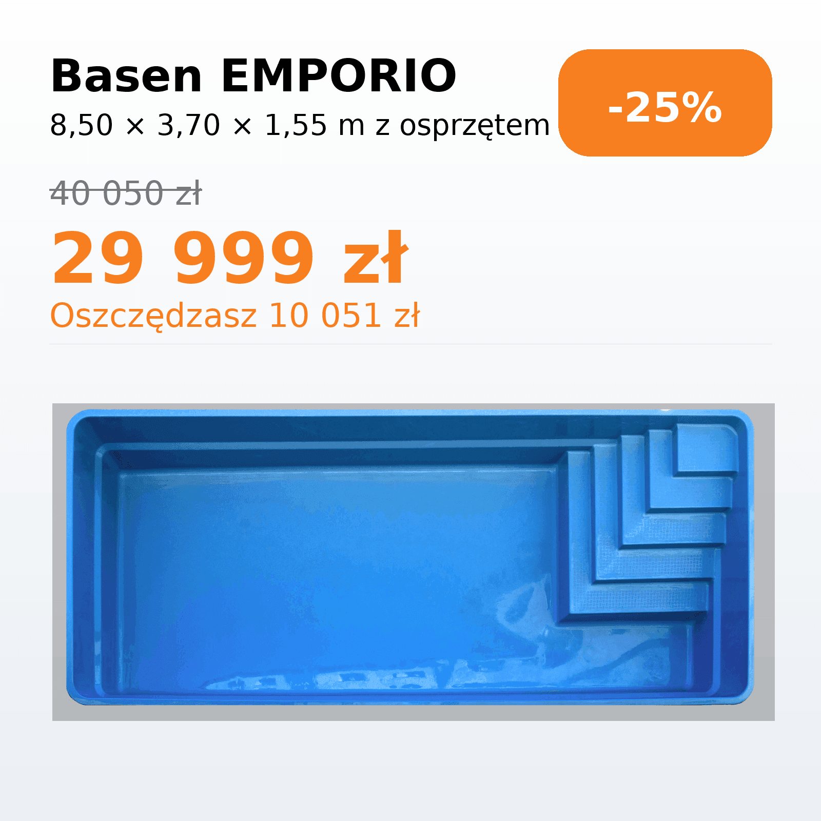 emporio 8.50 × 3.70 × 1.55 m