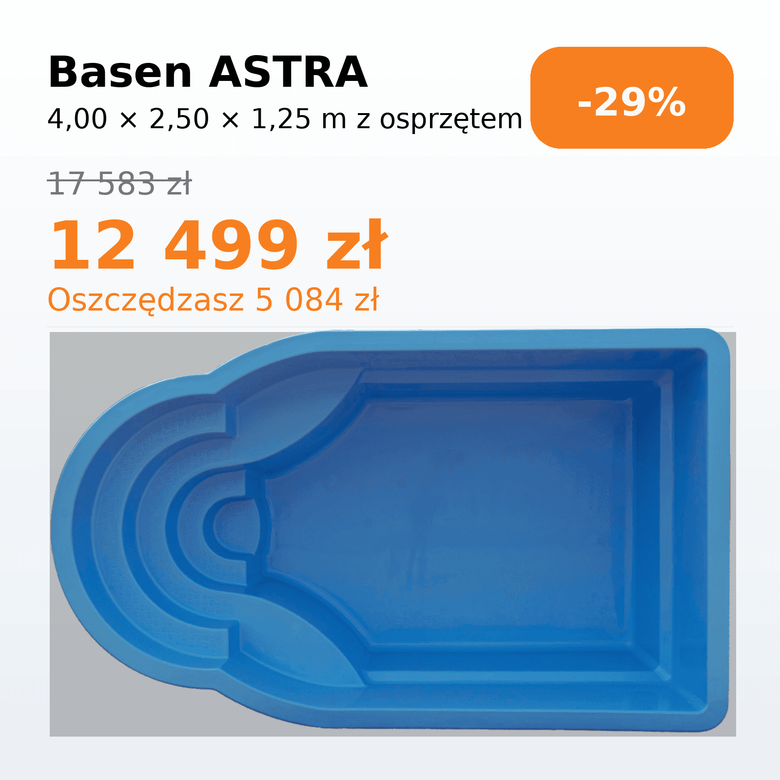 ASTRA 4.00 × 2.50 × 1.25 m