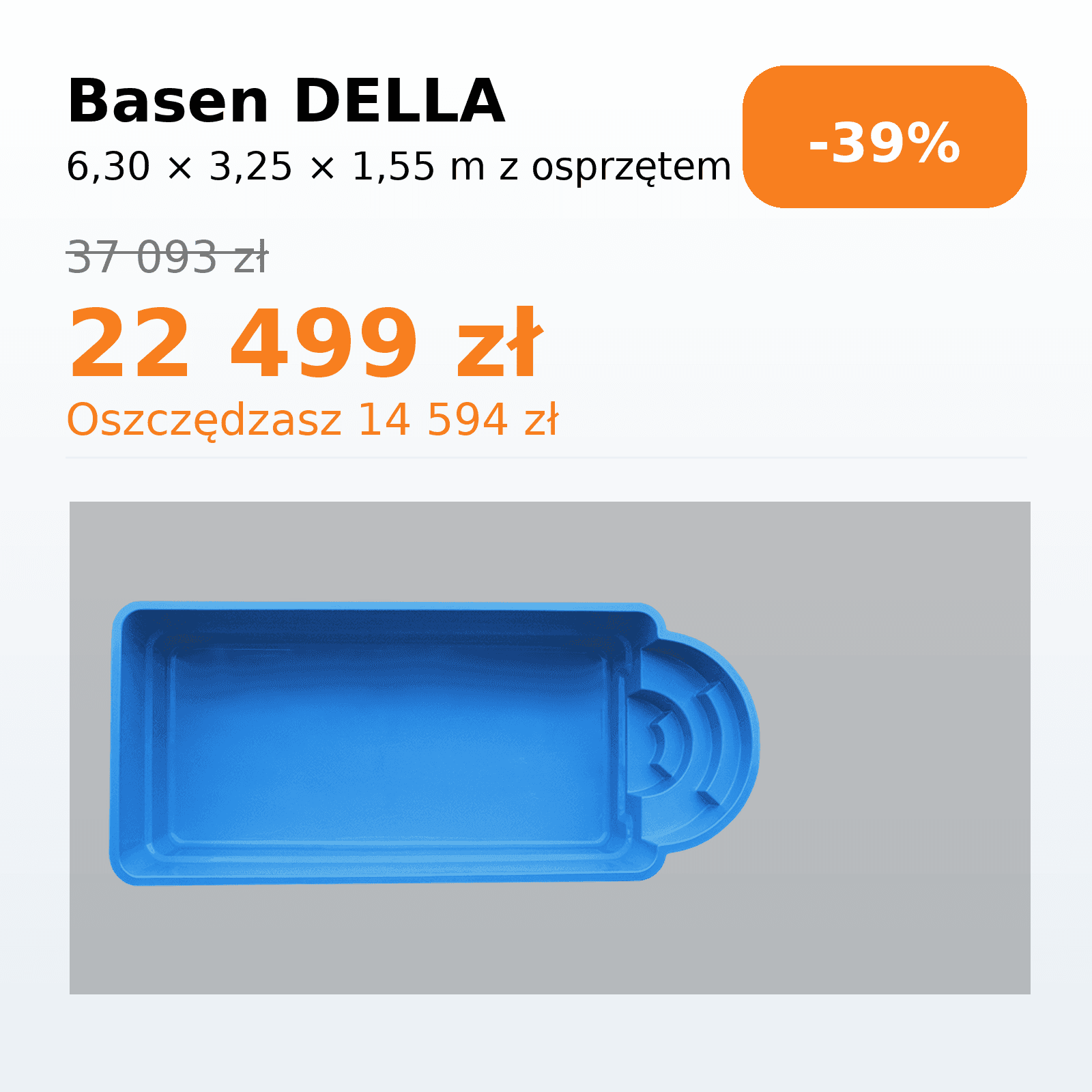 DELLA 6.30 × 3.25 × 1.55 m