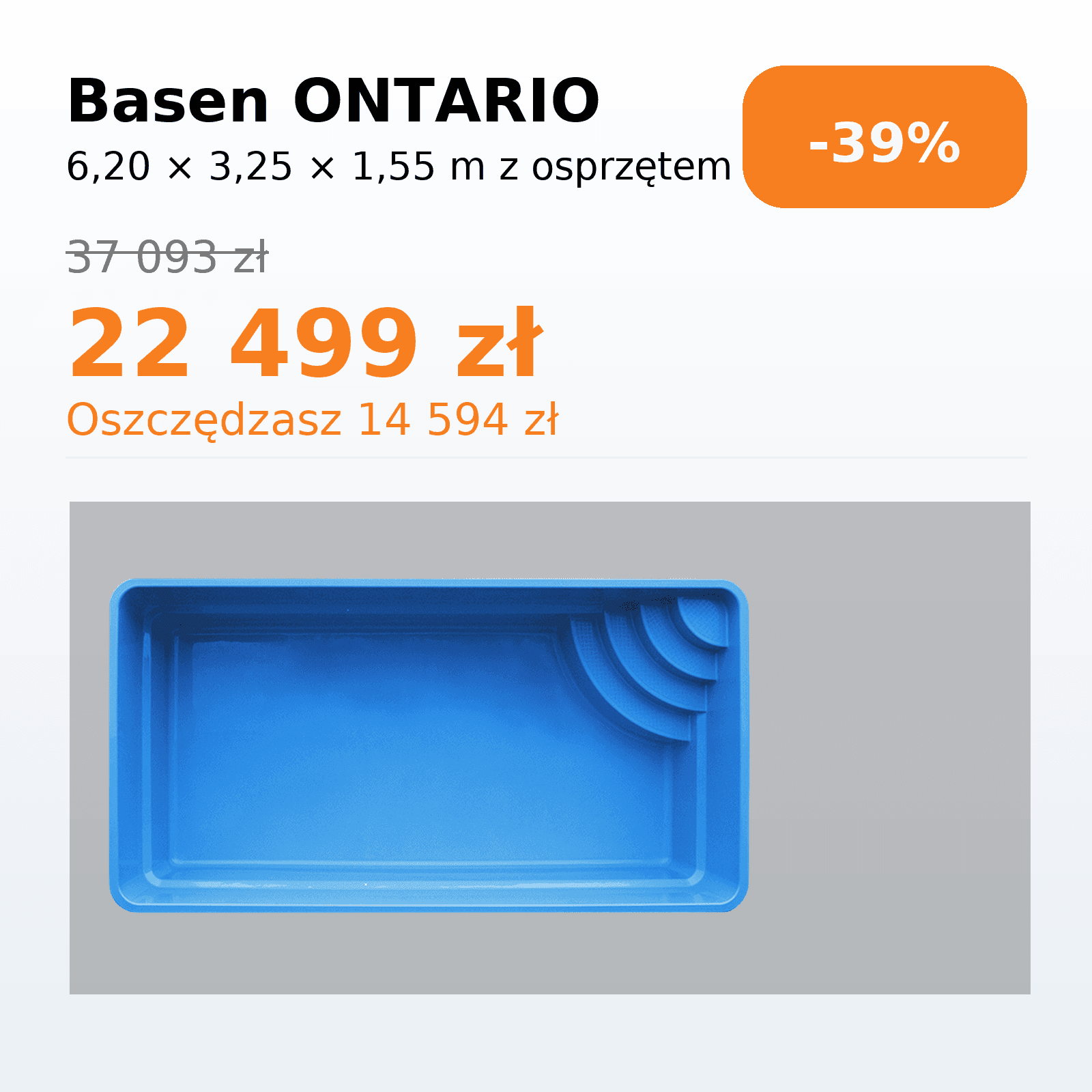 ONTARIO 6.20 × 3.25 × 1.55 m